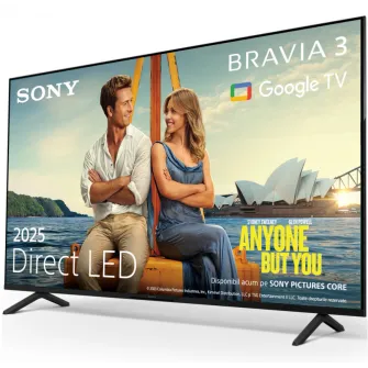 Televizor Sony BRAVIA 3 LED 50S35, 126 cm, Smart Google TV, 4K Ultra HD, Clasa E