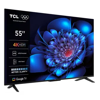 Televizor TCL LED 55P69K, 139 cm, Smart Google TV, 4K, Clasa E