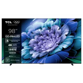 Televizor TCL QD-MiniLED 98C61K, 248 cm, Smart Google TV, 4K Ultra HD, 144Hz, Onkyo
