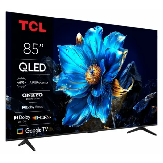 Televizor TCL QLED 85P7K, 214 cm, Smart Google TV, 4K