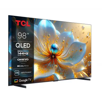 Televizor TCL QLED 98P89K, 248 cm, Smart Google TV, 4K Ultra HD, 144Hz, Onkyo