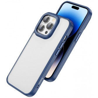 Husa de protectie Hoco Golden Shield frosted Protective Case for iPhone 14 Plus Blue