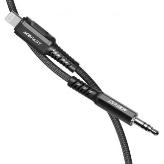 Cablu Acefast Lightning to 3.5mm Black (C1-06)
