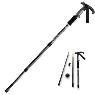 Bete de trekking Yourjoy Trekking Pole AT16 Black