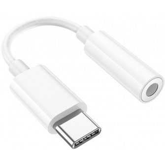 Cablu Hoco LS35 Type-C to 3.5mm White