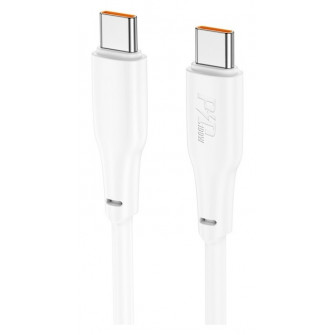 Cablu USB Hoco X93 Force 100W Type-C to Type-C 2m White