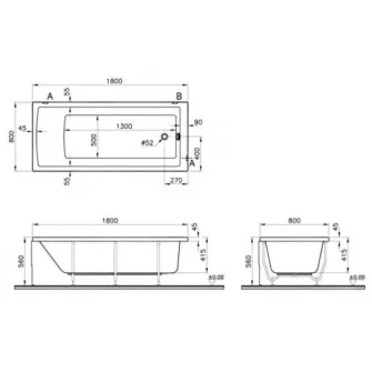 Cada de baie Vitra Neon (55840001000)