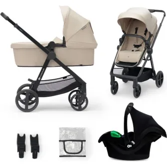 Carucior Kinderkraft Newly 3in1 Mink Pro Beige (KSNEWL00BEG300I)