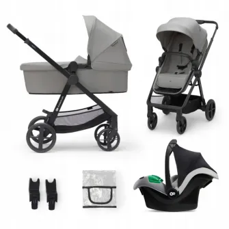 Carucior Kinderkraft Newly 3in1 Mink Pro Grey (KSNEWL00GRY300I)