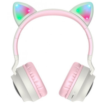 Casti Hoco W27 Cat Ear Gray