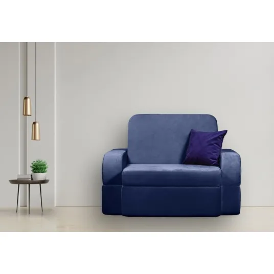 Fotoliu extensibil Edka Terra 3in1 120x200x30 M23 Indigo Blue