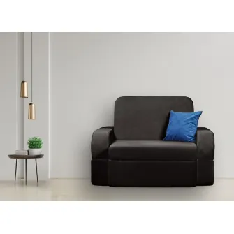 Fotoliu extensibil Edka Terra 3in1 120x200x30 M37 Black