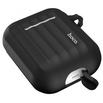 Husa pentru casti Hoco WB10 Airpods 1/2 Black