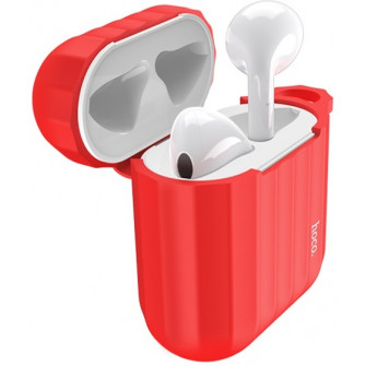 Husa pentru casti Hoco WB10 Airpods 1/2 Red