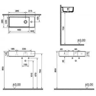 Lavoar Vitra Compact Archplan (7406B003-0029)
