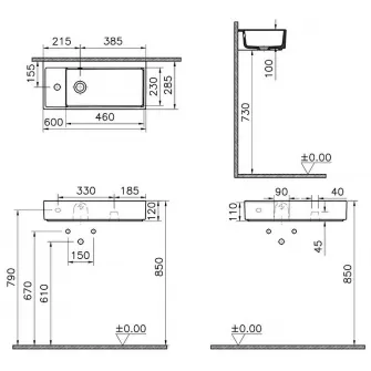 Lavoar Vitra Compact Archplan (7408B003-0028)