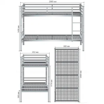 Pat supraetajat AMF -1 90200 2 Aluminum