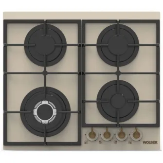Plita incorporabila cu gaz Wolser WL- 6400 Ivory Rustic V