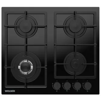 Plita incorporabila cu gaz Wolser WL-BRD 6402 Black Glass