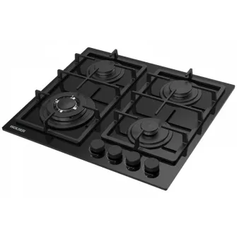 Plita incorporabila cu gaz Wolser WL-BRD 6402 Black Glass