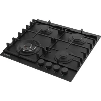 Plita incorporabila cu gaz Wolser WL-BRD 6406 Black Matt Glass