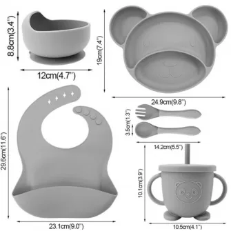Set de vase pentru hranire 4Play AT72 Beige