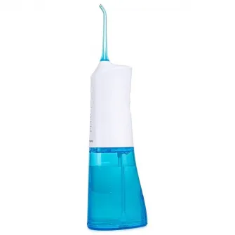Irigator bucal portabil Dr. Mayer WT3700, 1700 pulsatii/min, 170 ml, 3 trepte presiune, 2 capete, Alb/Albastru