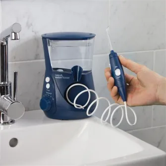 WATERPIK Irigator oral Aquarius WF-663, 10 trepte presiune, 6 rezerve, Albastru