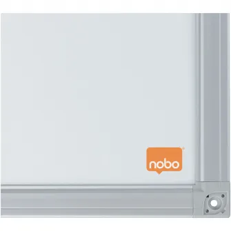 Tabla NOBO Essentials, otel lacuit, 120x90 cm, magnetica, include tavita, alb