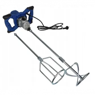 Amestecator vopsea/mortar Scheppach PM1400 5907805901, 1600 W, 760 RPM, 130 V, M14 filet racord, 115 mm diametru amestecator, 575 mm lungime amestecator maxima, 2 amestecatoare elicoidale, 2 tije prelungitoare, 2 chei fixe, 2 carbuni rezerva
