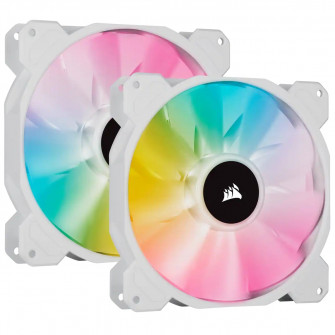 Ventilator Corsair iCUE SP140 RGB ELITE Performance 140mm White PWM Fan, Kit