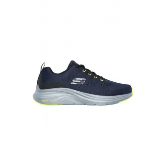 Skechers, Pantofi sport de plasa cu logo Vapor Foam, Verde lime, Bleumarin, 41