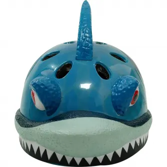 Casca protectie, China global, 3D Shark, 52-55 cm, Albastru