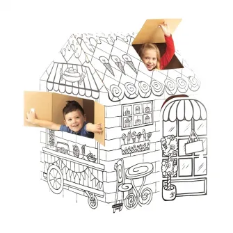 Casuta de colorat pentru copii Bankers Box - Treats 'N Eats