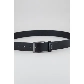 BOSS, Curea de piele Cole, Negru, 115