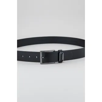 BOSS, Curea de piele Cole, Negru, 95