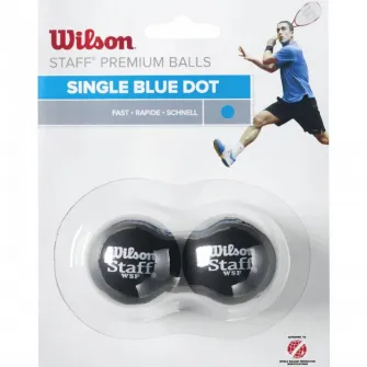 Set 2 mingi de squash Wilson, albastru