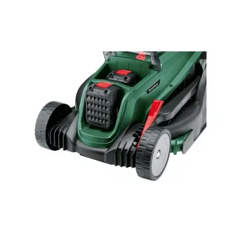 Masina de tuns gazon/iarba Bosch UniversalRotak, fara fir, latime de taiere 37cm, inaltime de taiere 25-70mm, 40l, 2x4.0Ah