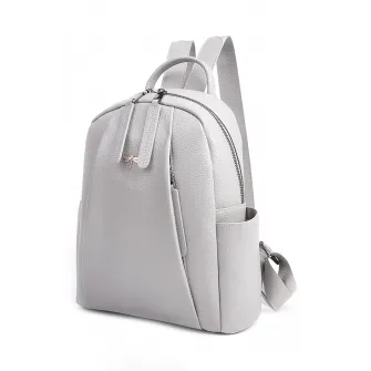 C'iel, Rucsac din piele Hazel, Gri deschis