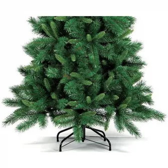 Brad artificial promo Kring Dover, 210 cm, PVC, cu suport metalic, Verde