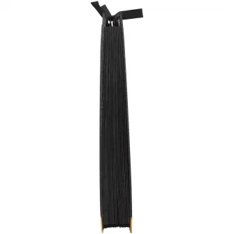 Mapa extensibila Exacompta OfficeByMe, 24x34 cm, Carton, inchidere cu snur, 18 compartimente negre, Certificare PEFC, Negru
