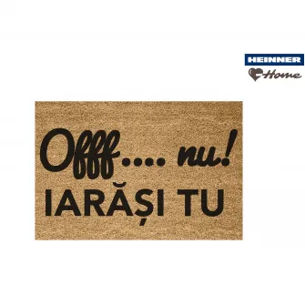Covoras intrare Heinner Care Offf, fibre cocos, 60 x 40 cm