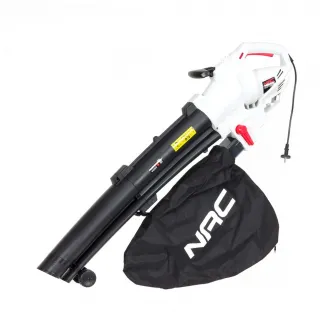 Aspirator electric/Suflanta de gradina, NAC, VBE350-AS-DW, 3500W, 35 L, Negru/Alb