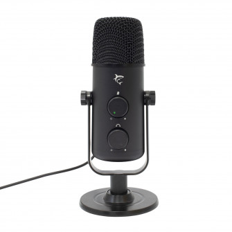 Microfon White Shark NAGARA, Cardioid / Omni-Directional S/N Ratio (dB): 70, Bit Rate 48 kHz / 16 bit, 2 x Miez Condensator 14mm, Ideal pentru Recording, Streaming sau Gaming Chat, Cablu USB-A to USB-C 1m
