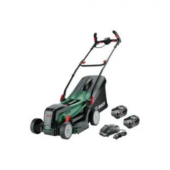 Masina de tuns gazon/iarba Bosch UniversalRotak, fara fir, latime de taiere 37cm, inaltime de taiere 25-70mm, 40l, 2x4.0Ah
