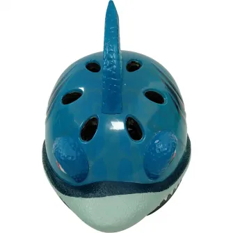 Casca protectie, China global, 3D Shark, 52-55 cm, Albastru