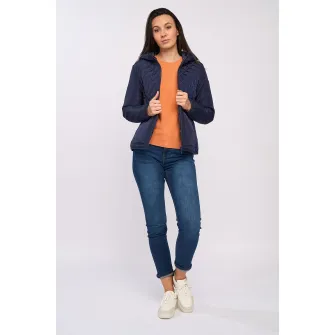 Lee Cooper, Jacheta cu gluga si buzunare oblice, Bleumarin, XS