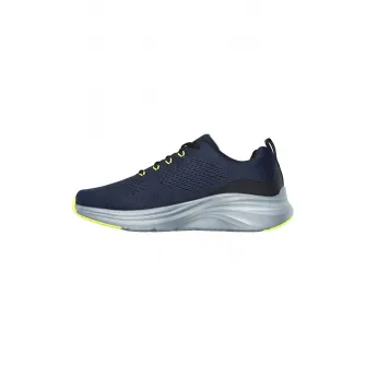 Skechers, Pantofi sport de plasa cu logo Vapor Foam, Verde lime, Bleumarin, 41