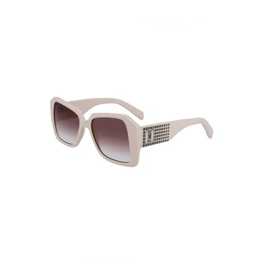 Karl Lagerfeld, Ochelari de soare cu lentile in degrade, Roz pal, 53-17-140