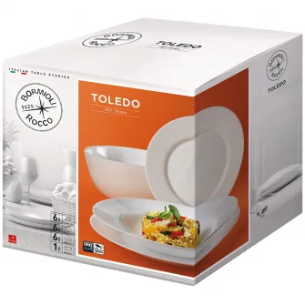 Serviciu de masa Bormioli Toledo 19 piese, opal